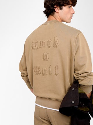 Sweatshirt Aime - Sweatshirt col rond avec customisation au dos.