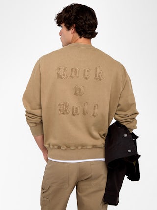 Aime Sweatshirt - Round neck sweatshirt with customisation on the back.