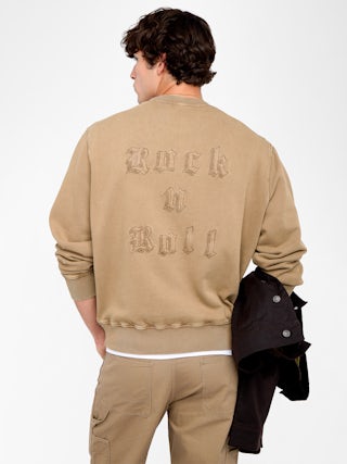 Sweatshirt Aime - Sweatshirt col rond avec customisation au dos.