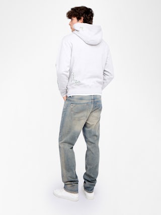 Sweatshirt Sacha - Sweatshirt à capuche avec customisations.