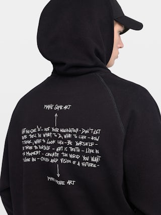 Sweatshirt Georgio - Hooded sweatshirt with front and back embroidery.