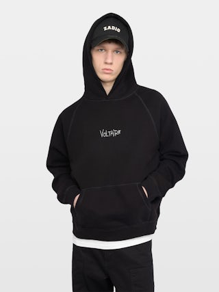 Sweatshirt Georgio - Hooded sweatshirt with front and back embroidery.