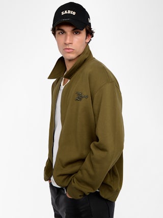 Sweatshirt Moyaz - Zip-up sweatshirt with long sleeves.