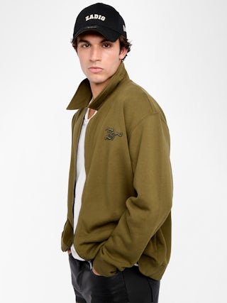 Sweatshirt Moyaz - Sweatshirt zippé manches longues.