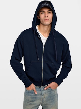 Sweatshirt Sacha - Sweatshirt à capuche avec broderie au dos.