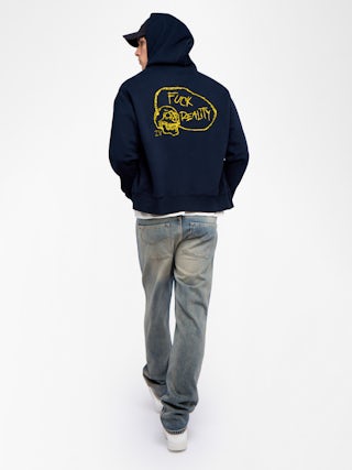 Sacha Sweatshirt - Hooded sweatshirt with embroidery at the back.