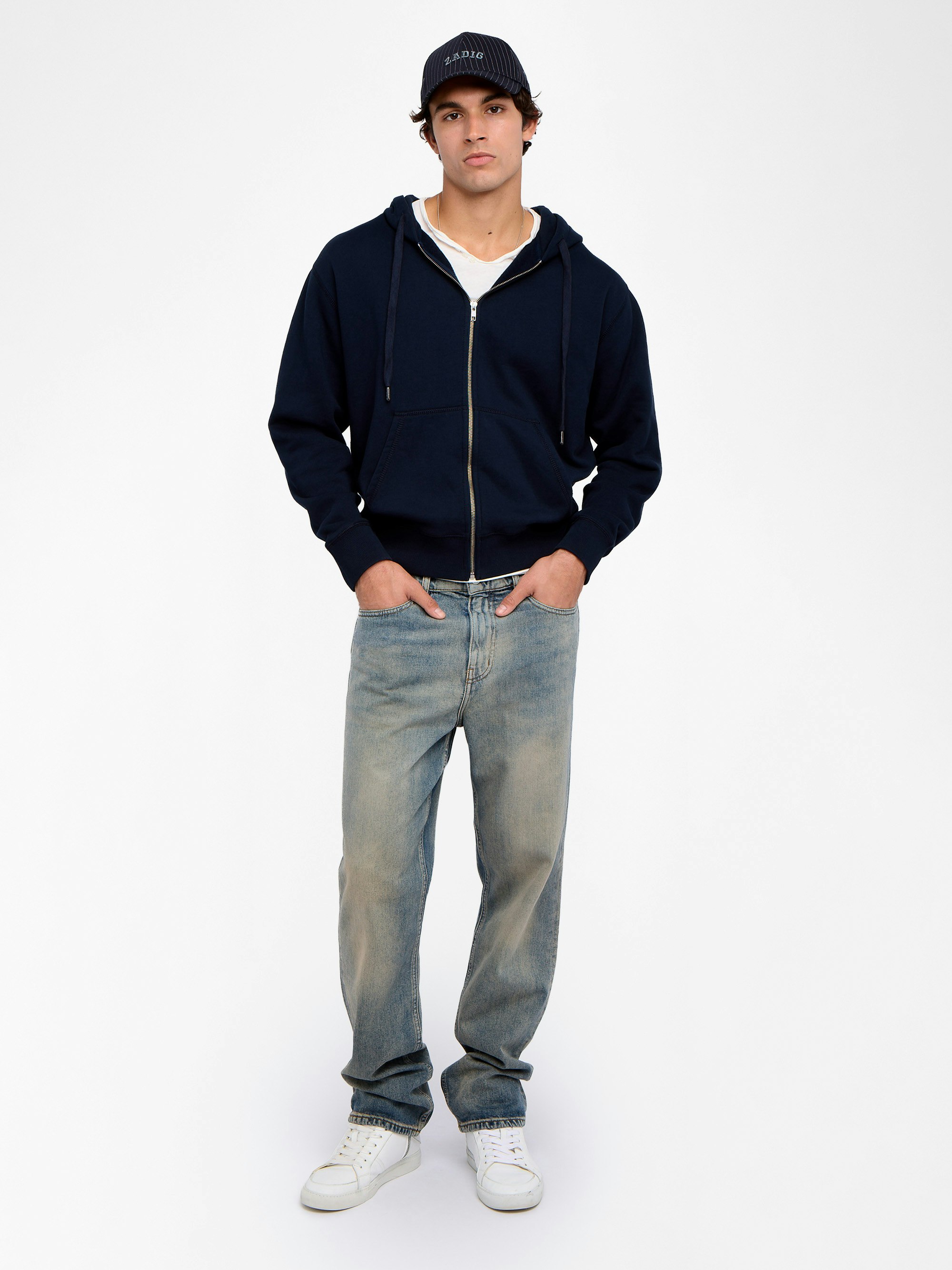 Sacha Sweatshirt - Hooded sweatshirt with embroidery at the back.