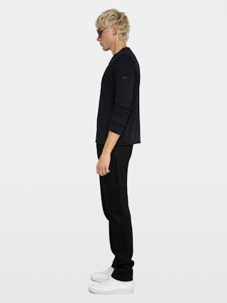 Henley T-shirt Monastir - Cotton Tunisian collar T-shirt.