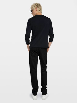 Henley T-shirt Monastir - Cotton Tunisian collar T-shirt.