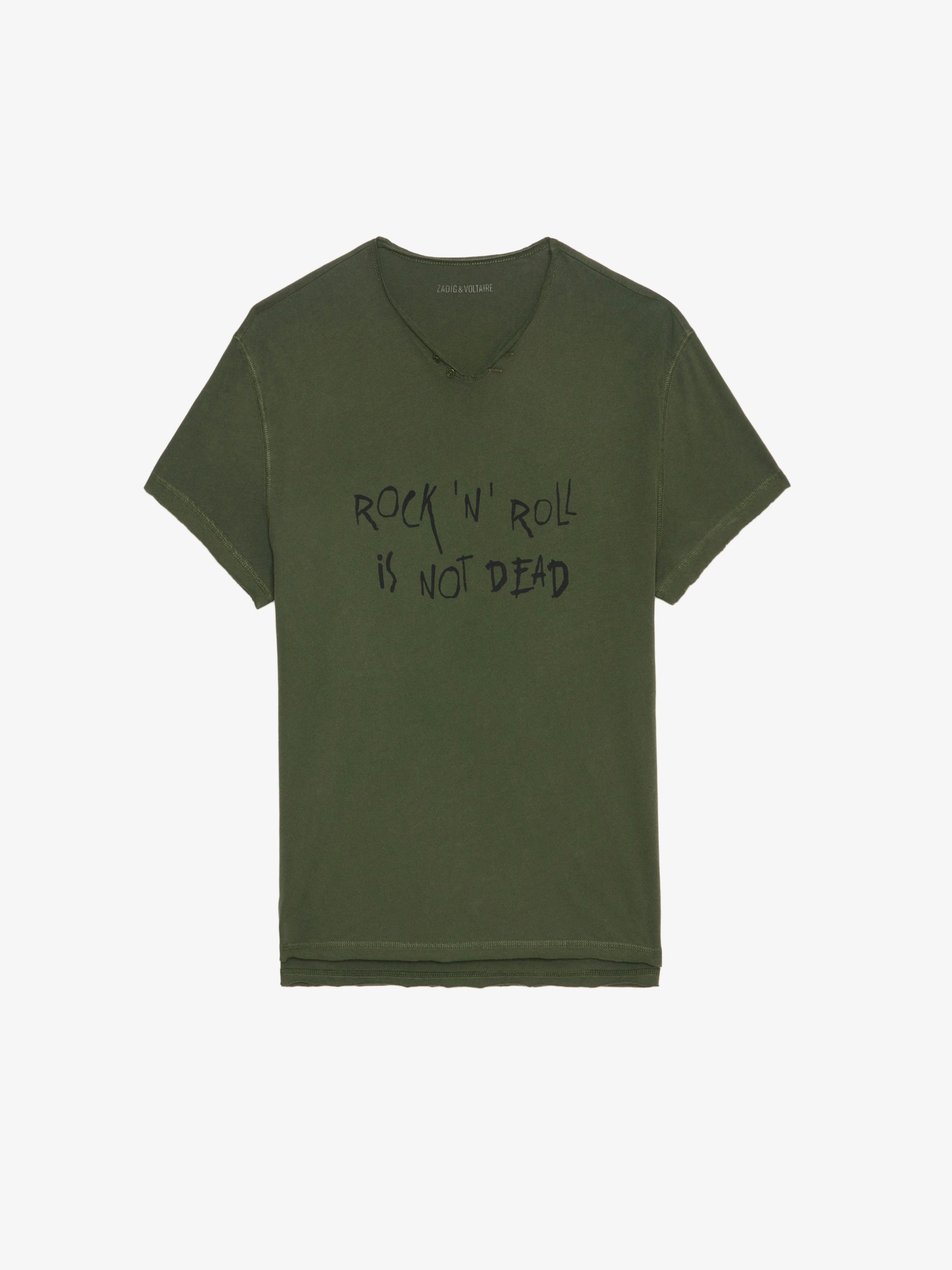Tシャツ・カットソー ZADIG  VOLTAIRE Men T Shirts JMTS01659 103 White Men's White Rock'N'Roll T-shirt | Zadig&Voltaire