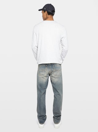 Henley T-shirt Monastir - Long-sleeved henley t-shirt.