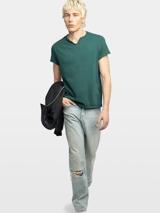 Henley T-shirt Monastir - Short-sleeved henley t-shirt T-shirt.