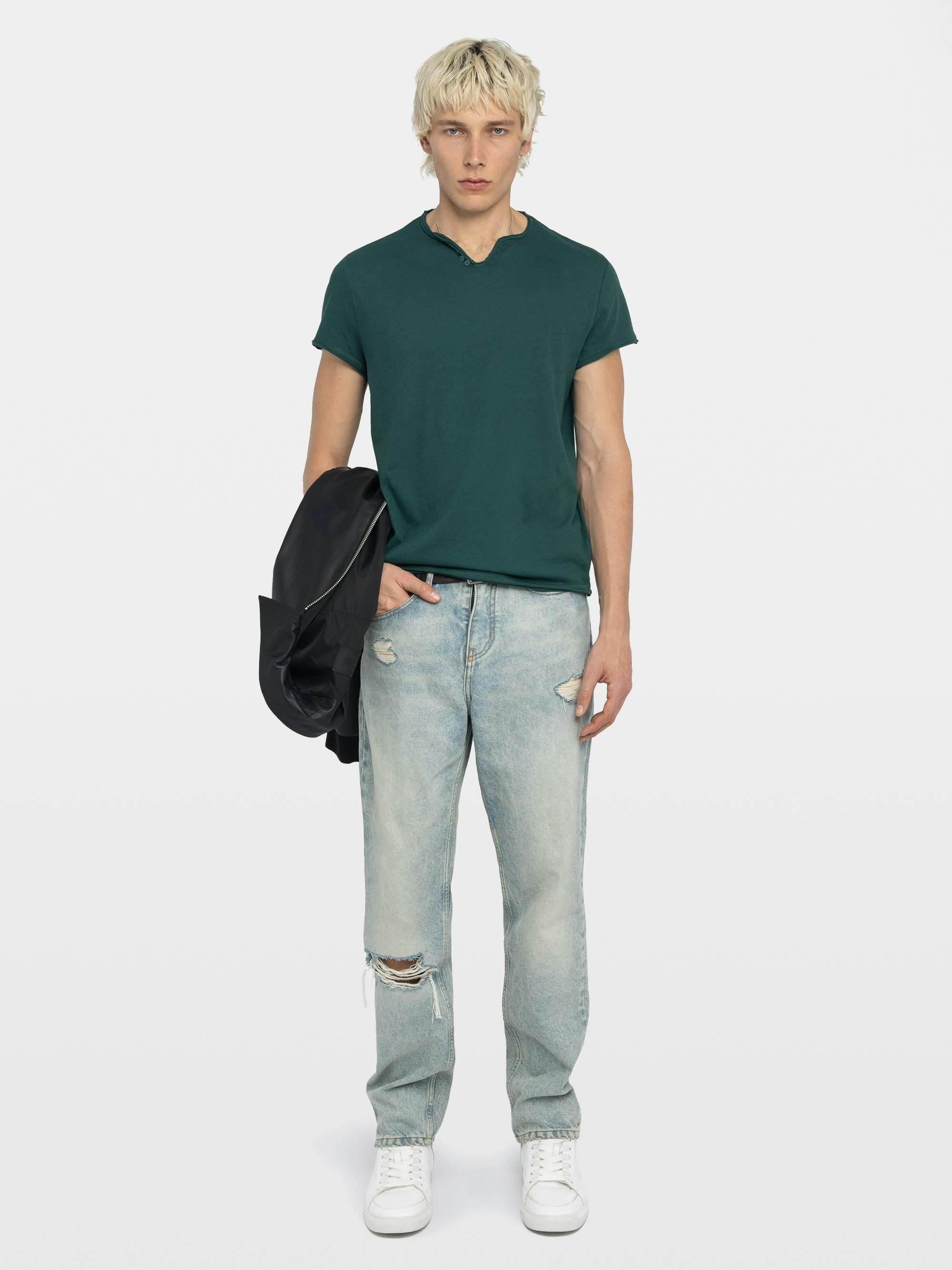 Henley T-shirt Monastir - Short-sleeved henley t-shirt T-shirt.