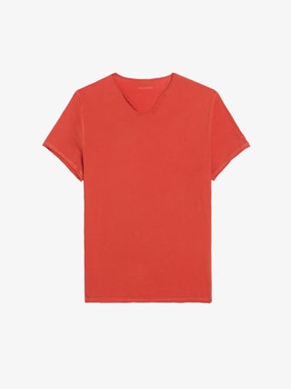 Henley T-shirt Monastir - Short-sleeved henley t-shirt.