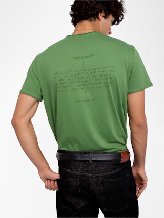 Henley T-shirt Monastir - Short-sleeve Henley T-shirt with customized details.