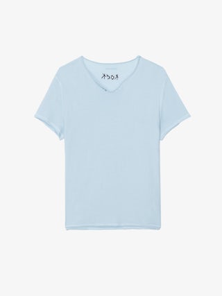 Monsatir Henley T-shirt - Monastir short sleeves with back print.