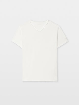 Henley T-shirt Monastir - Short-sleeve henley t-shirt with wing print on the sleeve.