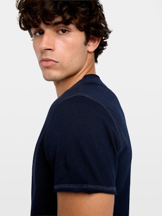 Tunisien Monastir - Tunisien manches courtes avec imprimé à l’avant au col.