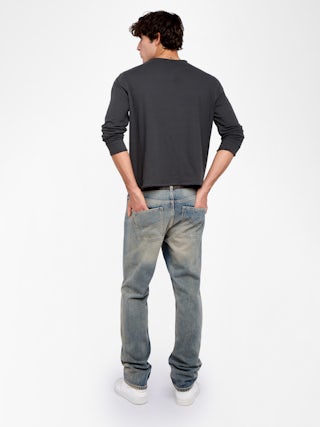 Tunisien Monastir - Tunisien manches longues avec broderie à l'avant.