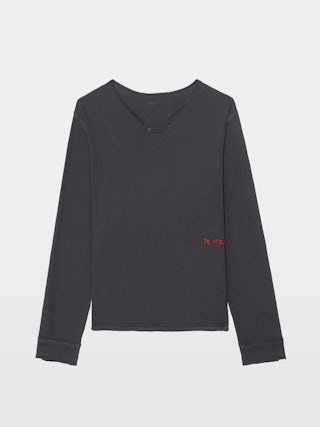 Tunisien Monastir - Tunisien manches longues avec broderie à l'avant.