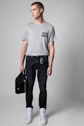 Tommy T-Shirt - Men's gray Artist Wanted t-shirt in cotton and viscose