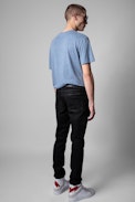 T-Shirt Tommy - Tee-shirt en coton et viscose bleu Art Homme