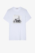 T-Shirt Ted Photoprint - Tee-shirt en coton blanc imprimé photo Homme