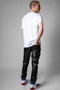 Tommy T-Shirt - Men's short-sleeved t-shirt in white cotton with Hedoniste print