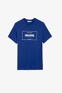 T-shirt Ted - T-shirt en coton bleu homme