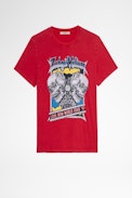 Ted Concert T-Shirt - Men's red cotton t-shirt with World tour 97 print. Made with fibers from organic farming.