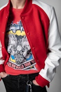 Ted Concert T-Shirt - Men's red cotton t-shirt with World tour 97 print. Made with fibers from organic farming.