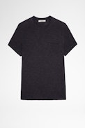 Stockholm Flamme T-Shirt - Men's black cotton t-shirt with skull print