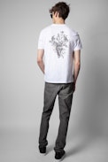 Toby T-Shirt - Men's short-sleeved t-shirt in white cotton