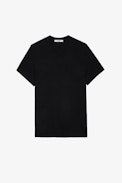Camiseta Stocky Flamme - Camiseta negra jaspeada Stocky para hombre