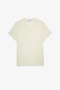 Stocky Slub T-shirt - Men’s ecru slub cotton T-shirt