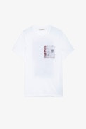 Ted Photoprint T-shirt - Men's white cotton T-shirt with photoprint