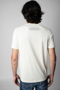 Marmot T-shirt - Men’s ecru cotton marmot print T-shirt