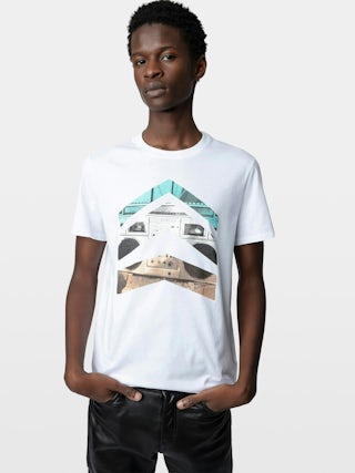 T-shirt Tommy - Short-sleeve T-shirt with front arrow print.