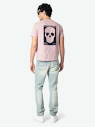 Stockholm T-shirt - Crew neck T-shirt with skull design on the back.