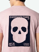 Stockholm T-shirt - Crew neck T-shirt with skull design on the back.