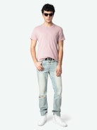 Stockholm T-shirt - Crew neck T-shirt with skull design on the back.