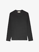 Ellon T-Shirt - Unisex dark grey cotton long-sleeved T-shirt with studio insignia on the back.