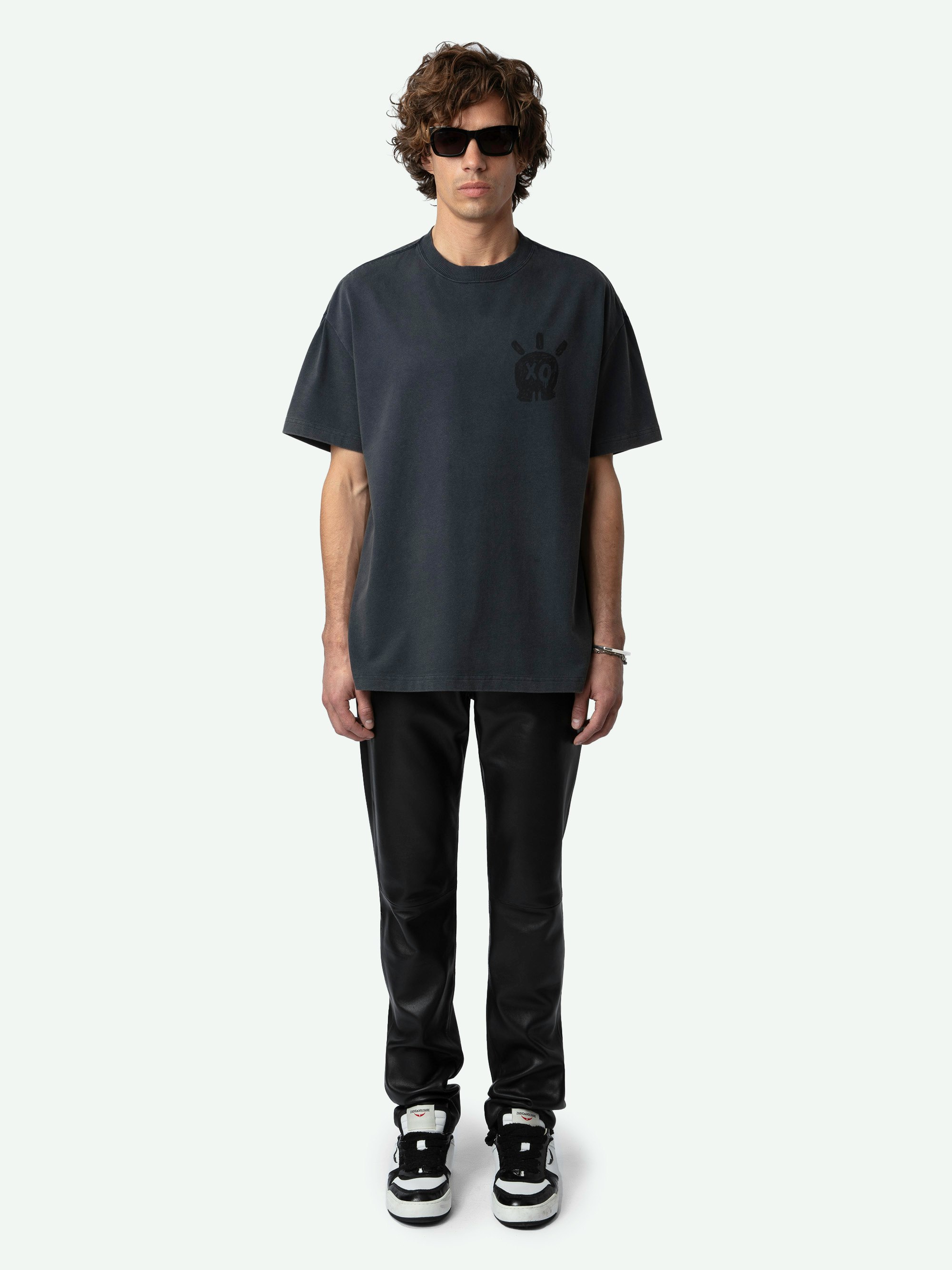 Camiseta Teddy Skull - Camiseta oversize de algodón ecológico, de manga corta, con estampado XO Skull en la parte delantera.