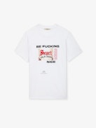 T-Shirt Ted Fotoprint - Weißes T-Shirt aus Baumwolle mit Heart-Fotoprint.