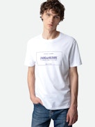 Ted Insignia T-shirt - White cotton round-neck T-shirt with short sleeves and Studio insignia.