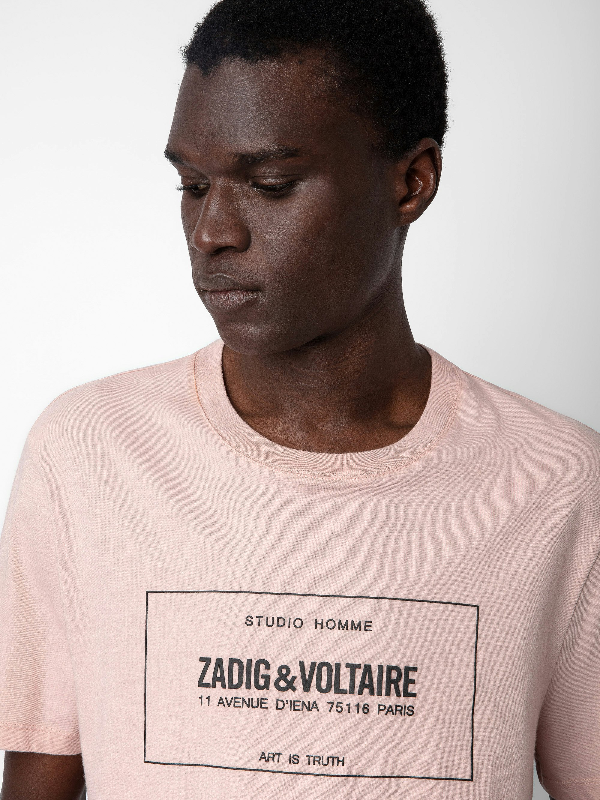 Ted T-shirt t-shirt pink men | Zadig&Voltaire