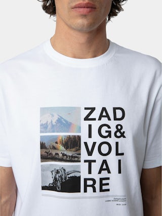 Ted T-shirt - Short-sleeved T-shirt with Retrospective photoprint.