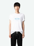T-shirt Ted Stemma - T-shirt in cotone biologico bianca a maniche corte e stemma Studio stampato sul davanti.