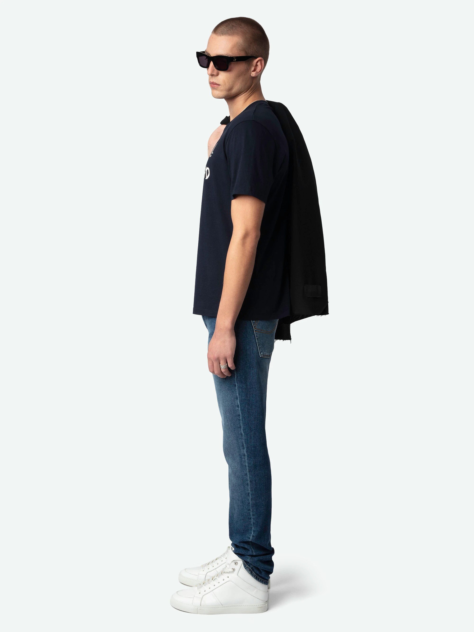 Tunisien Coton Noir Zadig & Voltaire Taille M - Modèle Monastir, Occasion Très Bon État