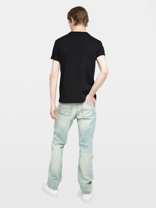 Stockly T-shirt - Short-sleeved T-shirt with front print.